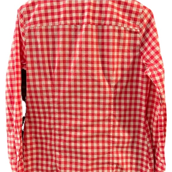 J Crew Button Down Oxford shirt size small in dark pink NWOT - Picture 2 of 3